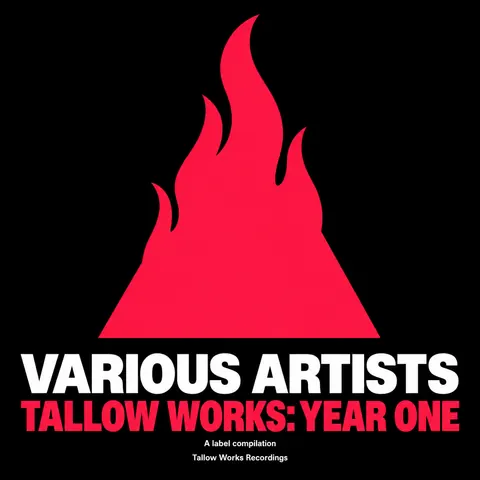 ACT UP / AIDS Crisis Activism style album cover for a fictional album: Tallow Works: Year One