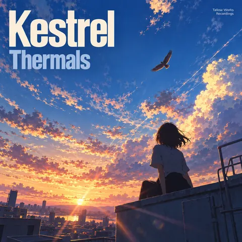 Anime style album cover for a fictional album: Thermals