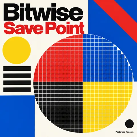Bauhaus style album cover for a fictional album: Save Point