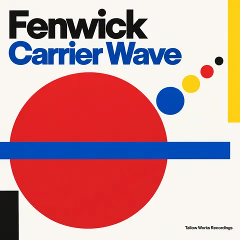 Bauhaus style album cover for a fictional album: Carrier Wave