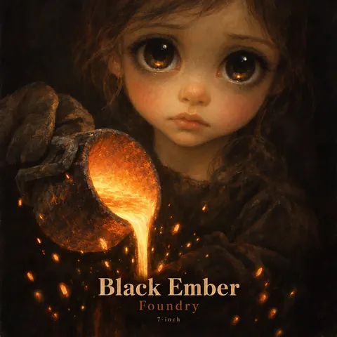 Big Eyes / Keane Waif style album cover for a fictional single: Foundry
