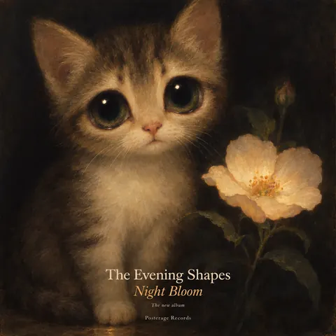 Big Eyes / Keane Waif style album cover for a fictional album: Night Bloom