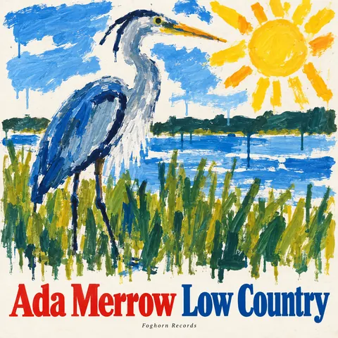 Child Poster Paint + Pro Typography style album cover for a fictional album: Low Country