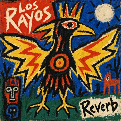 CoBrA style album cover for a fictional single: Reverb