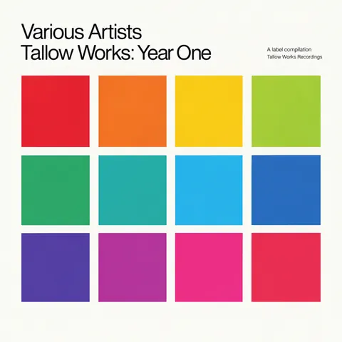 Concrete Art style album cover for a fictional album: Tallow Works: Year One