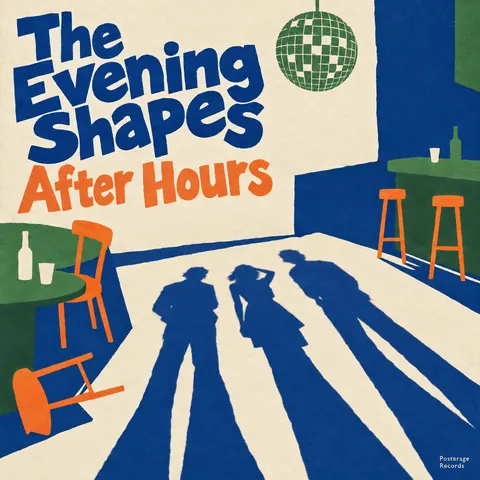 Cut paper style album cover for a fictional single: After Hours