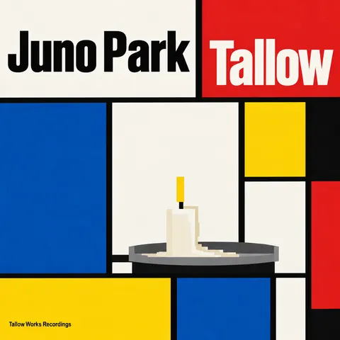 De Stijl style album cover for a fictional album: Tallow