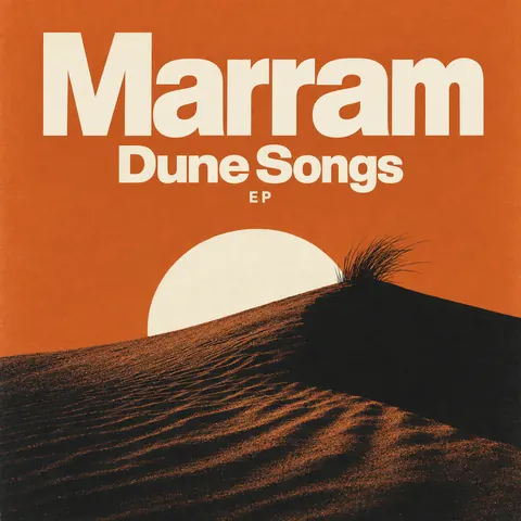 Festival Indie Lineup style album cover for a fictional single: Dune Songs