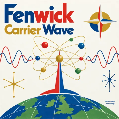 Festival of Britain style album cover for a fictional album: Carrier Wave