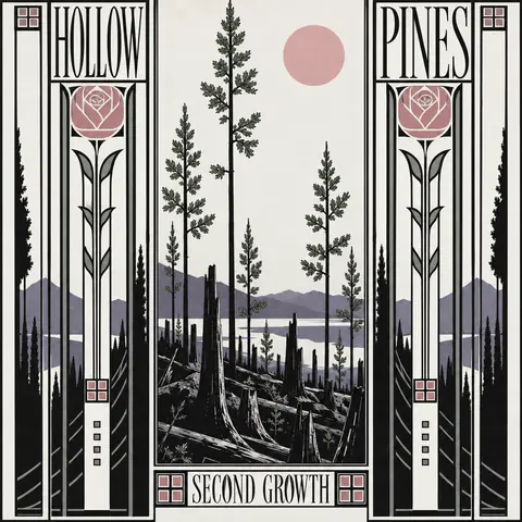 Glasgow Style style album cover for a fictional single: Second Growth