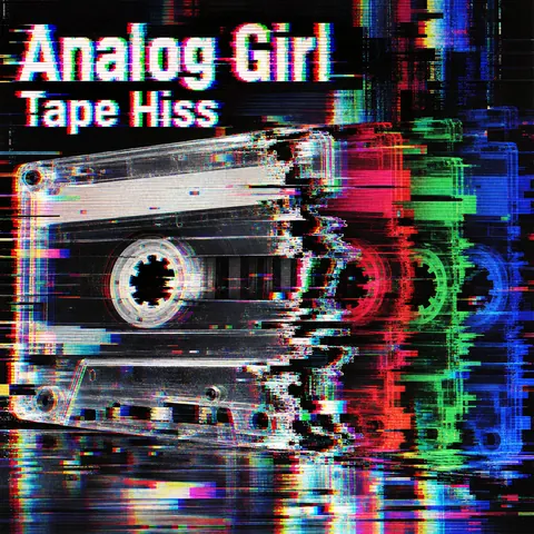 Glitch Art style album cover for a fictional single: Tape Hiss