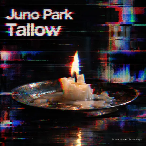 Glitch Art style album cover for a fictional album: Tallow