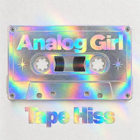 Holographic Foil style album cover for a fictional single: Tape Hiss