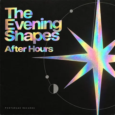 Holographic Foil style album cover for a fictional single: After Hours
