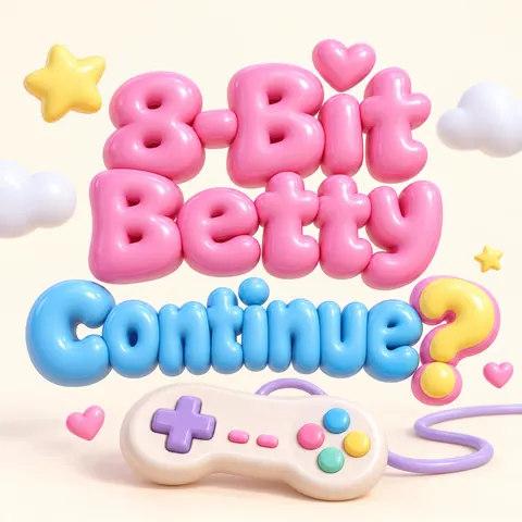 Inflated 3D style album cover for a fictional single: Continue?