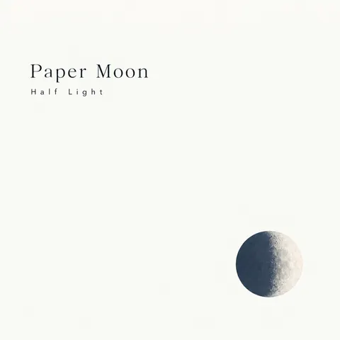 Japanese Minimal Poster style album cover for a fictional single: Half Light
