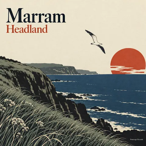 Japonisme style album cover for a fictional album: Headland
