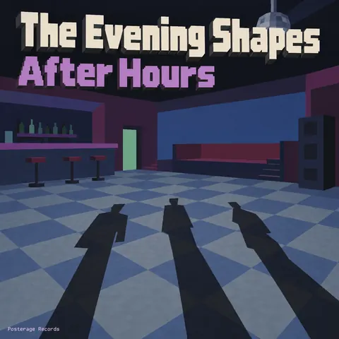Low Poly style album cover for a fictional single: After Hours
