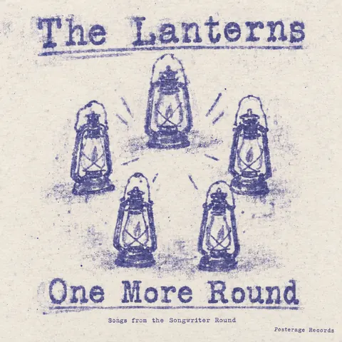 Mimeograph / Ditto Machine style album cover for a fictional album: One More Round