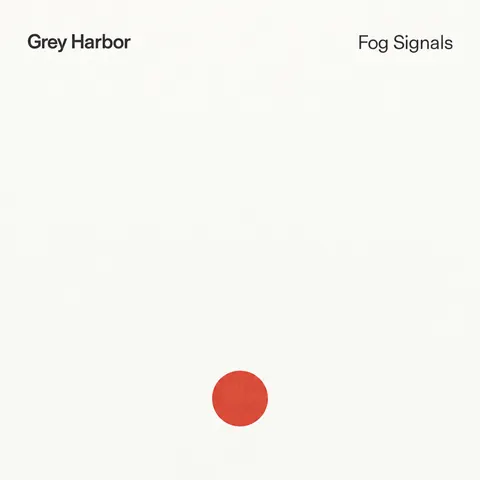 Minimalism (Art) style album cover for a fictional album: Fog Signals