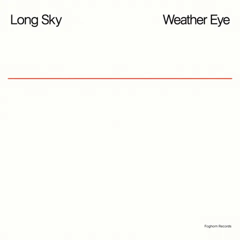 Minimalism (Art) style album cover for a fictional album: Weather Eye