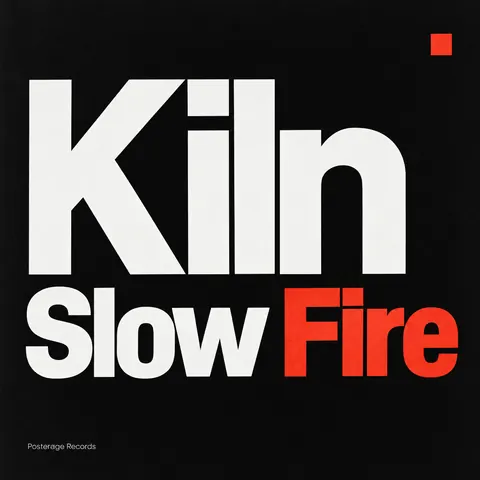 Monochrome + Single Accent style album cover for a fictional album: Slow Fire