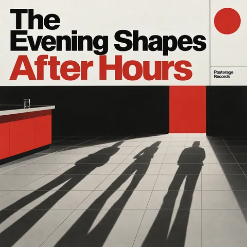 NASA Worm Modernist style album cover for a fictional single: After Hours