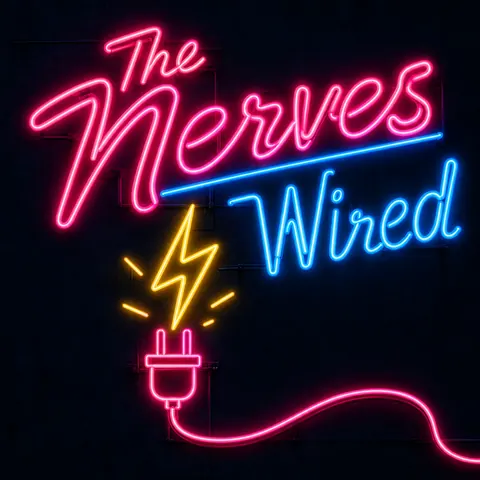 Neon Sign / Diner Americana style album cover for a fictional single: Wired