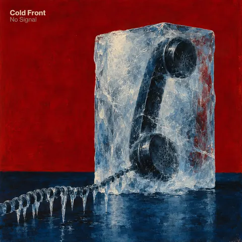 Polish Poster School style album cover for a fictional album: No Signal