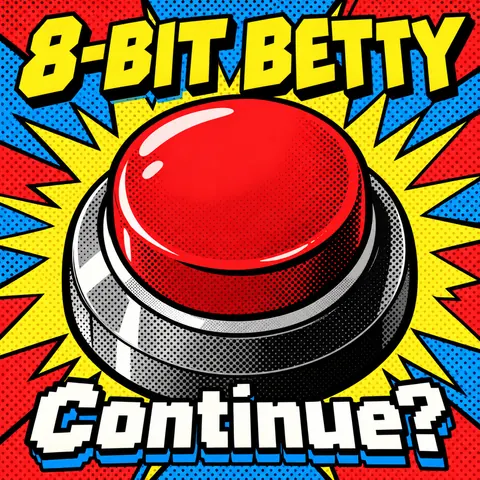 Pop Art style album cover for a fictional single: Continue?