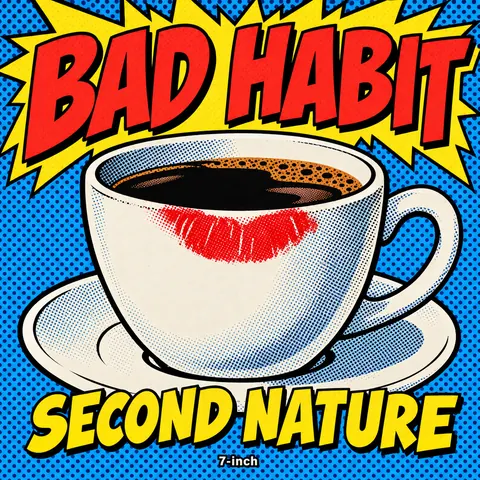 Pop Art style album cover for a fictional single: Second Nature