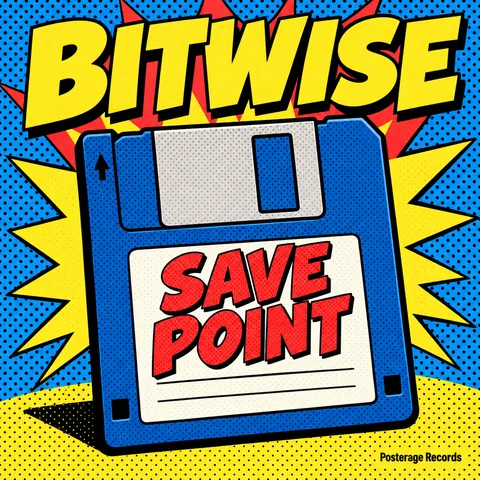 Pop Art style album cover for a fictional album: Save Point