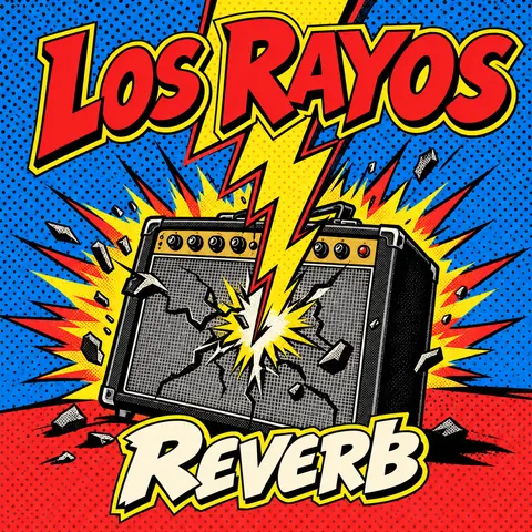 Pop Art style album cover for a fictional single: Reverb