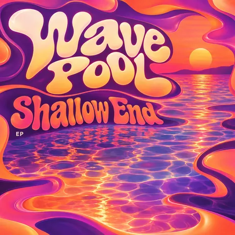 Psychedelic style album cover for a fictional single: Shallow End