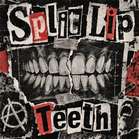 Punk Photocopied Fanzine style album cover for a fictional album: Teeth