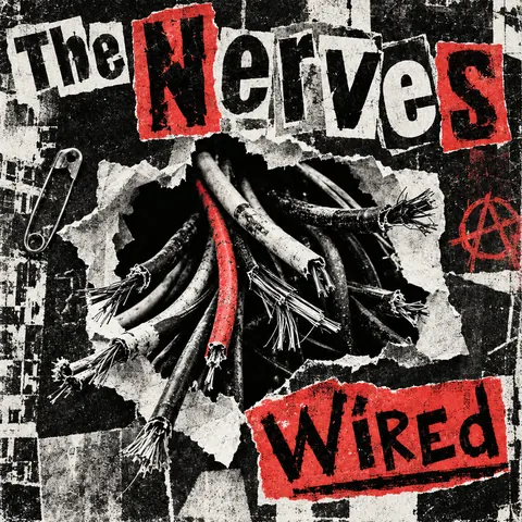 Punk Photocopied Fanzine style album cover for a fictional single: Wired