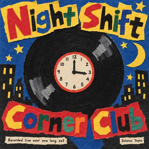 School Cutout Collage style album cover for a fictional album: Corner Club
