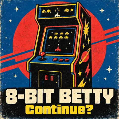 Screenprint Pop style album cover for a fictional single: Continue?