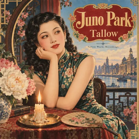 Shanghai Calendar Poster / Yuefenpai style album cover for a fictional album: Tallow