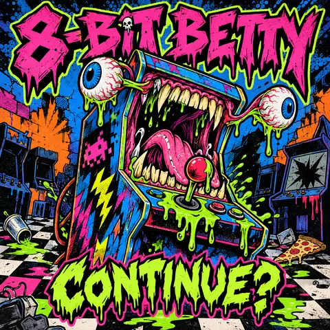 Skateboard / Street Graphics style album cover for a fictional single: Continue?