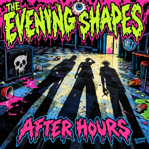 Skateboard / Street Graphics style album cover for a fictional single: After Hours