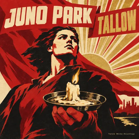 Soviet Propaganda style album cover for a fictional album: Tallow