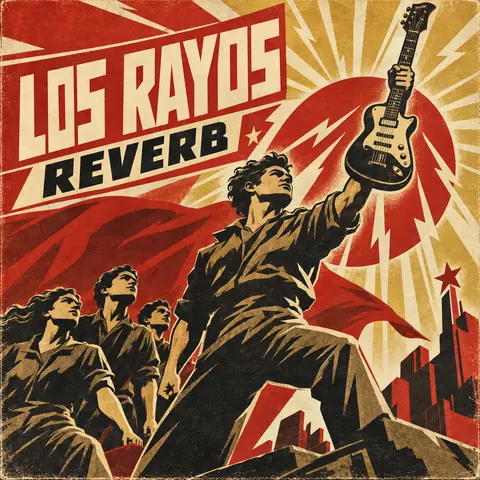 Soviet Propaganda style album cover for a fictional single: Reverb