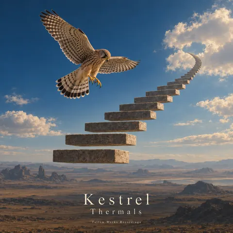 Surrealist style album cover for a fictional album: Thermals
