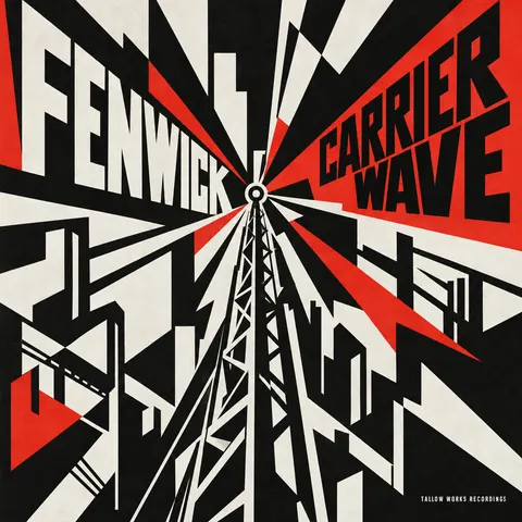 Vorticism style album cover for a fictional album: Carrier Wave