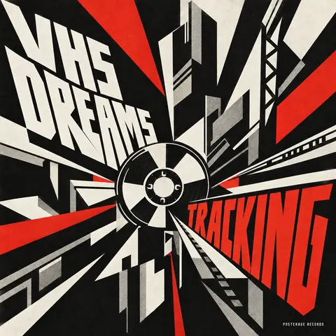 Vorticism style album cover for a fictional album: Tracking