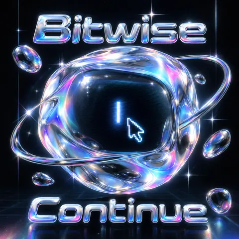 Y2K Chrome style album cover for a fictional single: Continue
