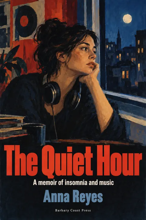 East German DEFA Film Poster style book cover for a fictional nonfiction: The Quiet Hour