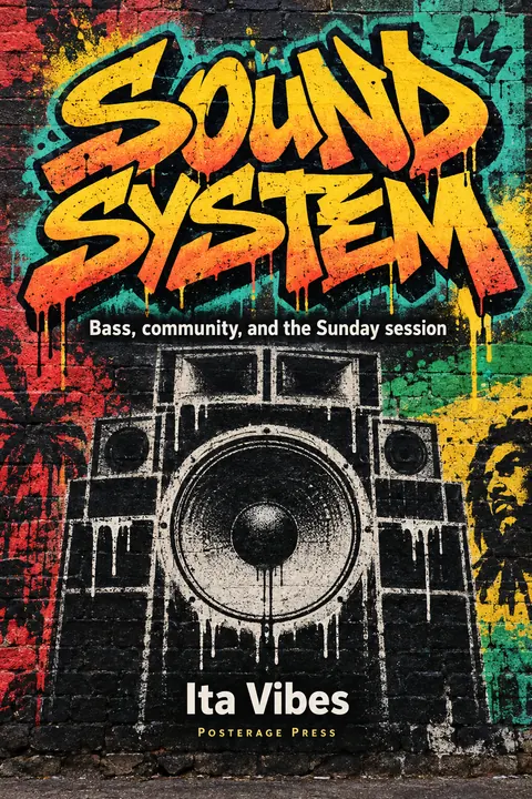 Graffiti / Street Art style book cover for a fictional nonfiction: Sound System