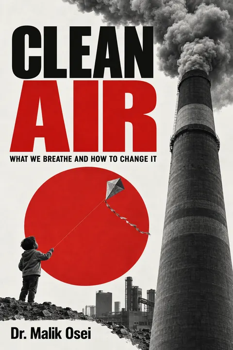 Neue Sachlichkeit / New Objectivity style book cover for a fictional nonfiction: Clean Air
